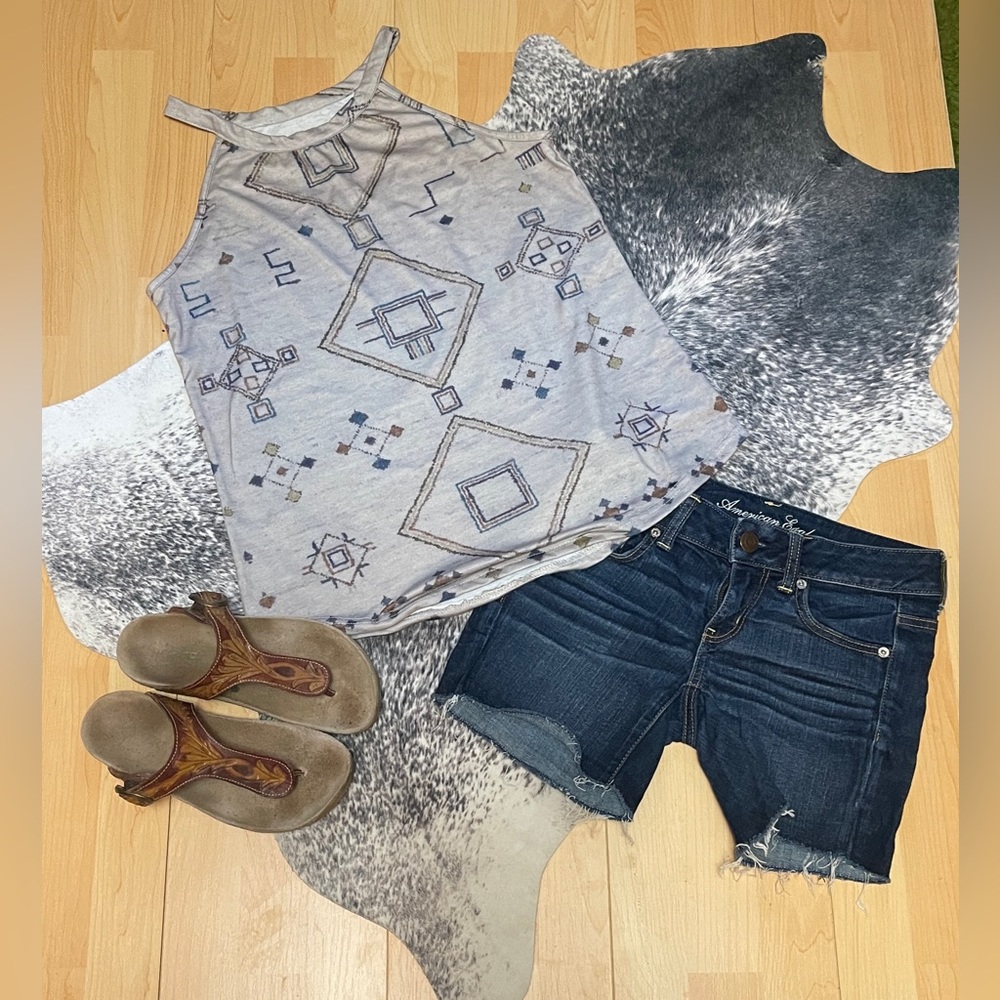No name Tribal print tank top